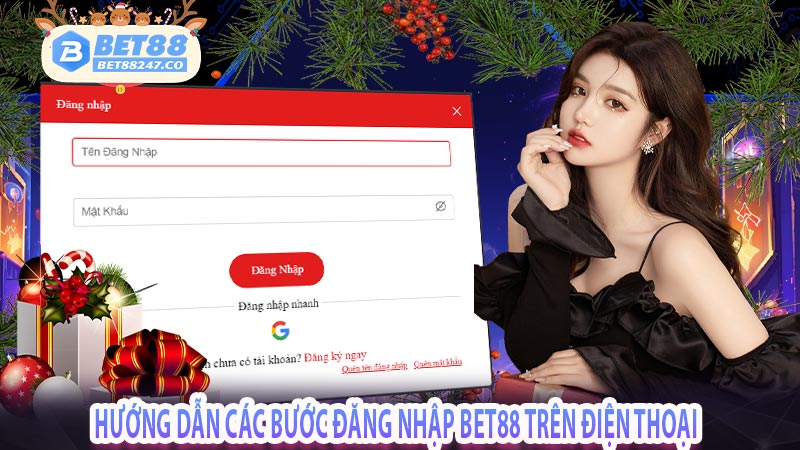 Hướng dẫn các bước đăng nhập bet88 trên điện thoại 